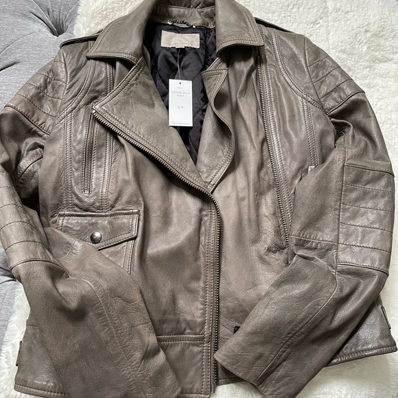 Nwt Banana Republic heritage leather jacket - Picture 5 of 10